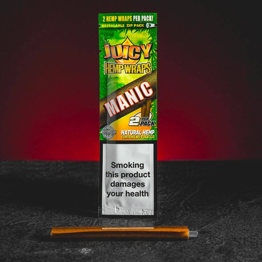Juicy Hemp Wrap Hanfwickel für Quills Für eine Packung mit 2 Stück in einer Manic-Packung