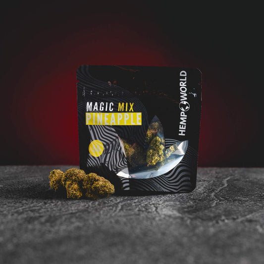 Kratom World Cannabinoid Blüten Cannabis Knospen Magic Mix Ananas Ananas Kratomworld Sale